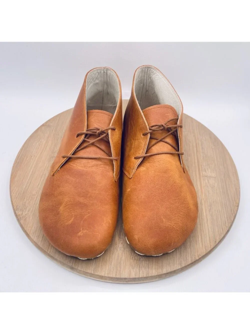 Earthing Harmony Shoes Womens 9 40 Brown Leather Grounding Barefoot Ankle Boots